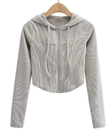 Hooded Cardigan Top Jacket