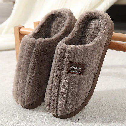 Stylish Rabbit Fur Home Slippers