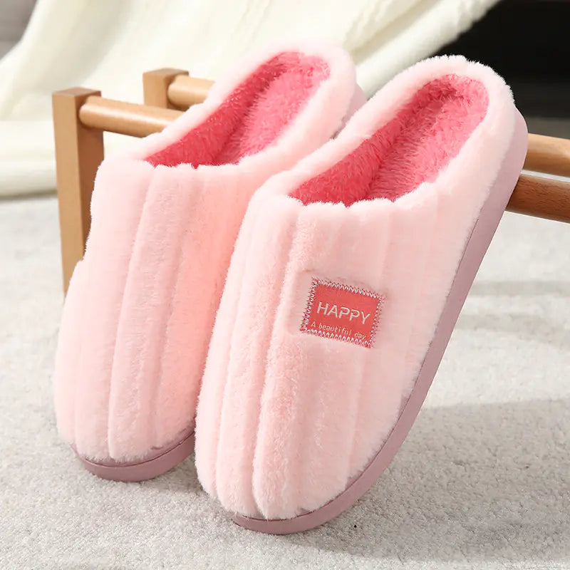 Stylish Rabbit Fur Home Slippers