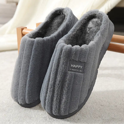 Stylish Rabbit Fur Home Slippers
