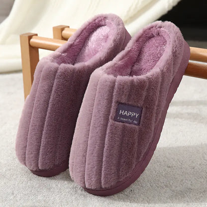 Stylish Rabbit Fur Home Slippers