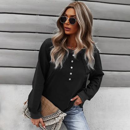 Chic Long-Sleeve Round Neck Sweater